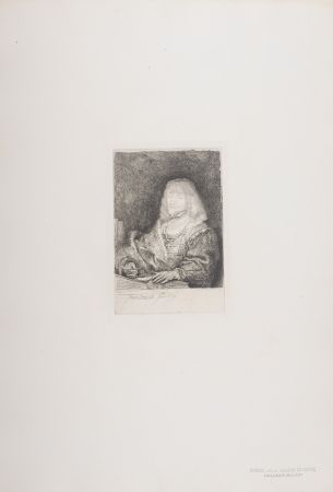 Heliograbado Rembrandt - Homme avec chaine et croix