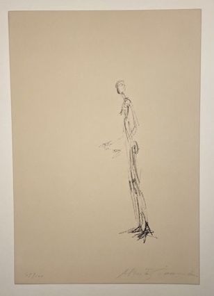 Litografía Giacometti - Homme debout