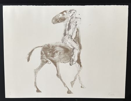 Litografía Frink - Horse and Rider VI
