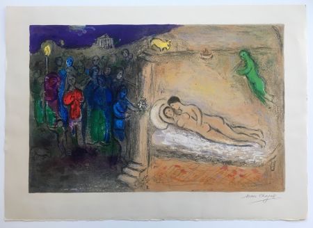 Litografía Chagall - HYMÉNÉE (de la suite Daphnis et Chloé - 1961)