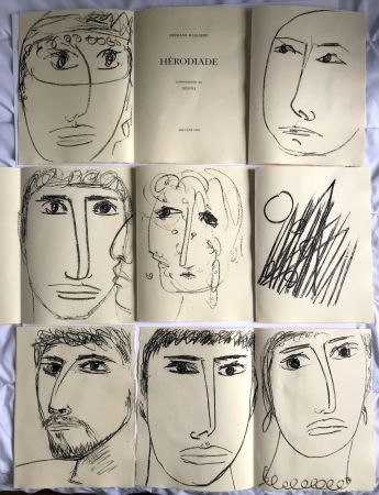 Litografía Gilioli - Hérodiade Mallarmé - 7 lithographies - ed. Les Cent Une
