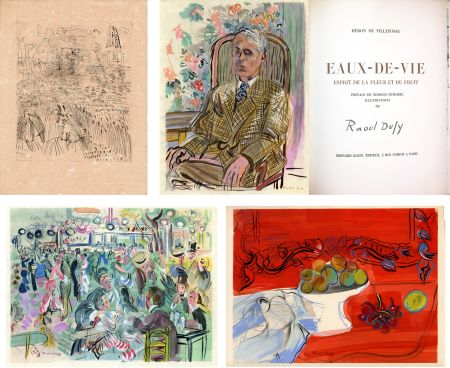 Libro Ilustrado Dufy - Héron de Villefosse : EAUX DE VIE (11 pochoirs de Raoul Dufy) 1954