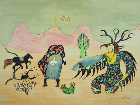 Litografía De Saint Phalle - I dreamt I was in Arizona 