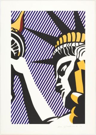 Serigrafía Lichtenstein - I Love Liberty