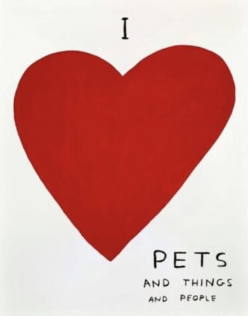 Serigrafía Shrigley - I Love Pets