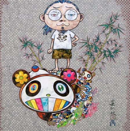 Serigrafía Murakami - I Met A Panda Family