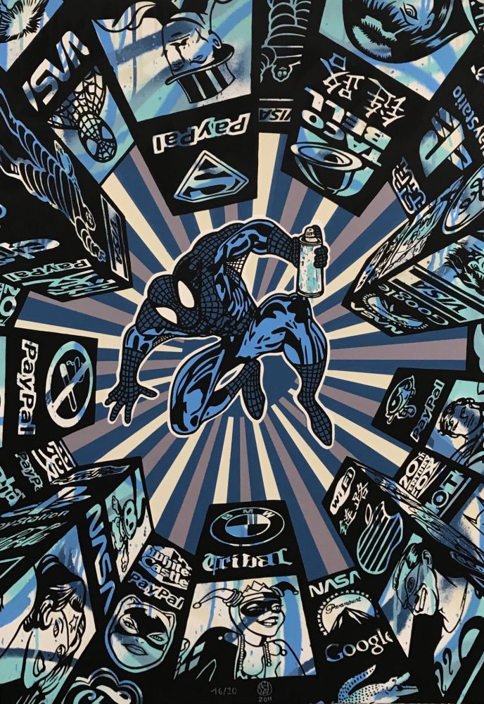 Serigrafía Speedy Graphito - I Spray My City (Blue)