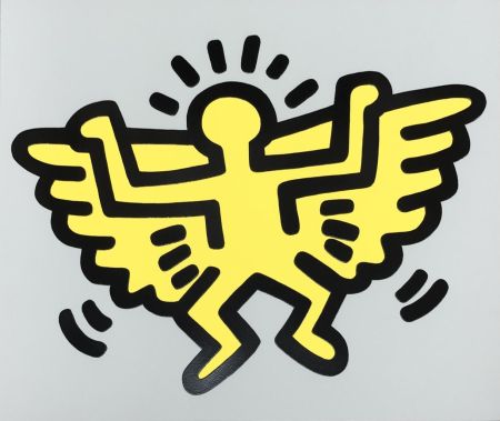 Serigrafía Haring - Icons (C) - Winged Angel