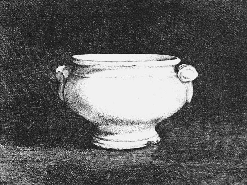 Aguafuerte Cacciarini - Il vaso bianco