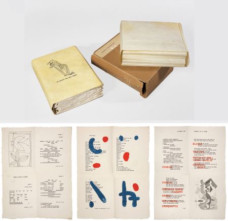 Libro Ilustrado Picasso - Iliazd : POÉSIE DE MOTS INCONNUS.  Arp, Dominguez, Matisse, Picasso, Braque, F. Léger, Wols, Chagall, Giacometti, Miró, etc. (1949)