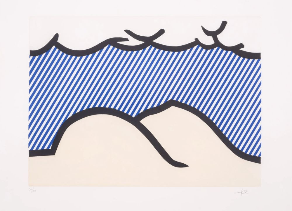 Aguafuerte Y Aguatinta Lichtenstein - Illustration for 'De Denver au Montana, Depart 27 Mai 1972' (I)