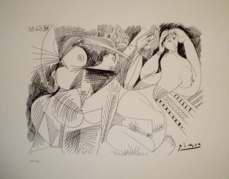 Litografía Picasso - Ilustración para La Celestina