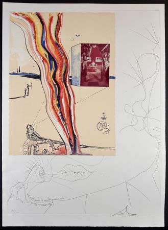Grabado Dali - Imaginations & Objects of The Future Liquid & Gaseous TV