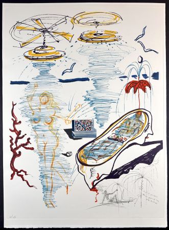 Grabado Dali - Imaginations & Objects of The Future Liquid Tornado Bath Tub