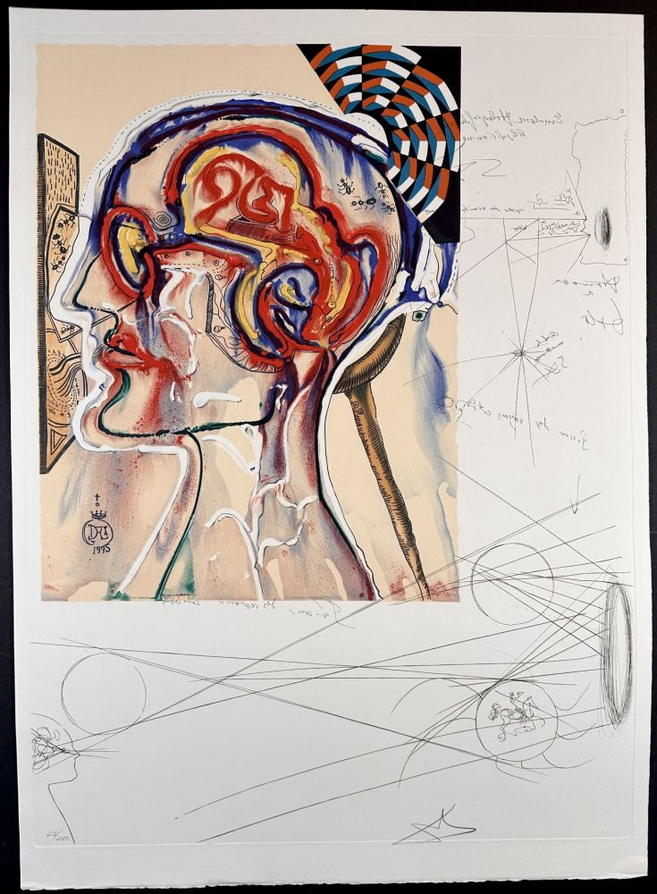 Grabado Dali - Imaginations & Objects of The Future Spectacles with Holograms & Computers For Seeing Imagined Objects