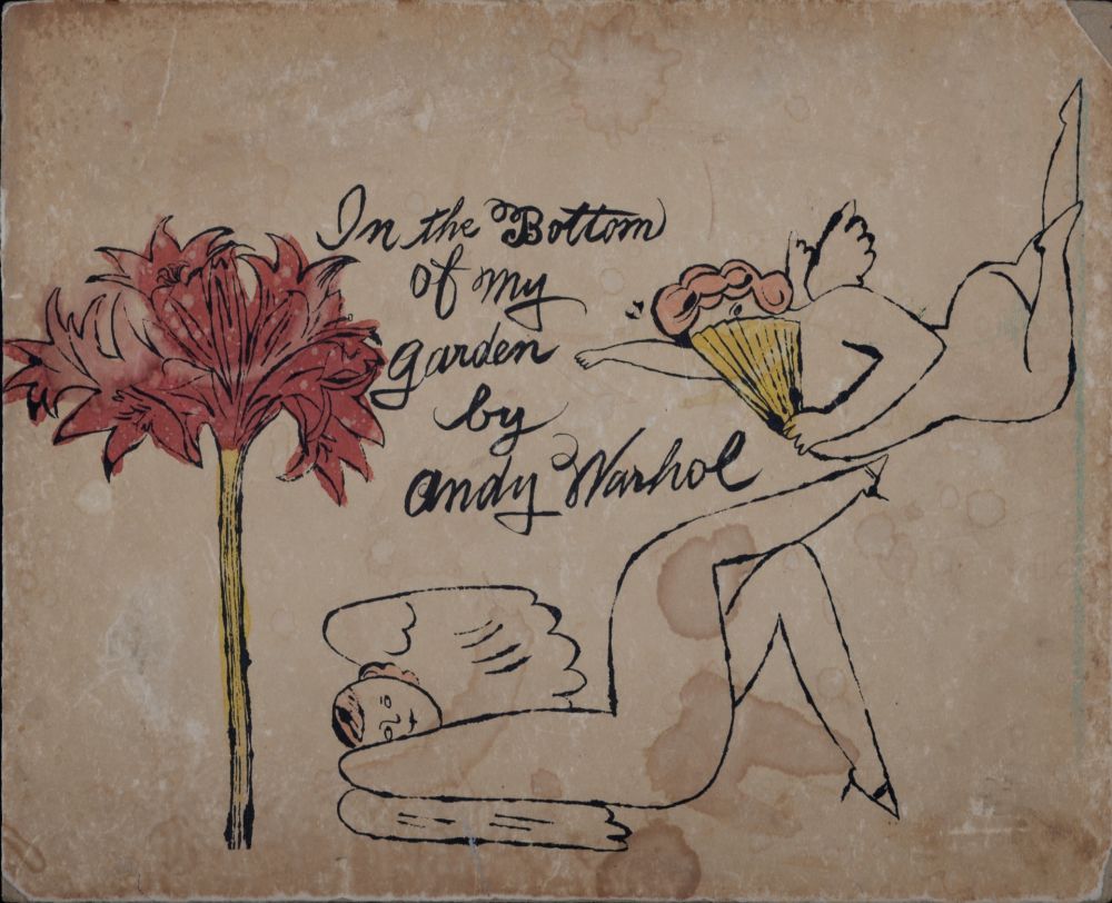 Litografía Warhol - In the Bottom of My Garden, c. 1956 - Hand-colored with watercolor!