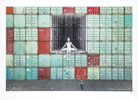 Litografía Jr - In the container wall, Le Havre, France, 2014