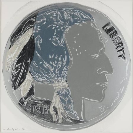 Serigrafía Warhol - Indian Head Nickel