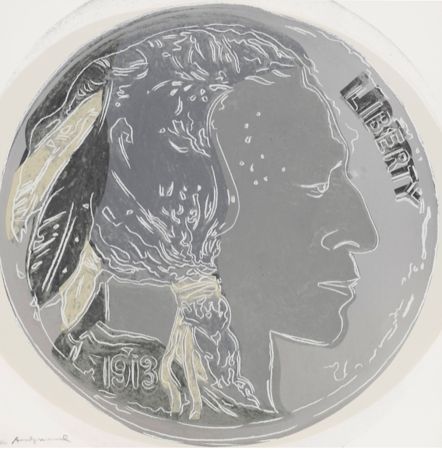 Serigrafía Warhol - Indian Head Nickel (FS II.383) 