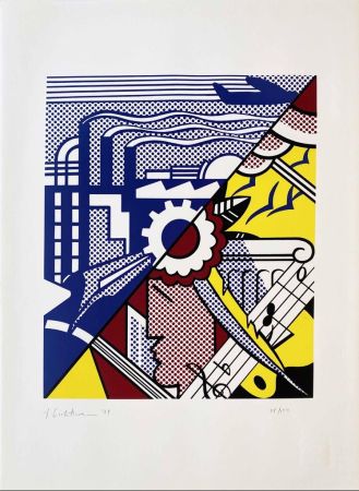 Serigrafía Lichtenstein - Industry and the Arts (II)
