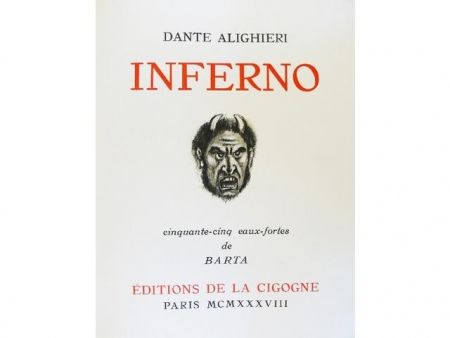 Libro Ilustrado Barta - Inferno.  Cinquante-cinq eaux-fortes de Barta.
