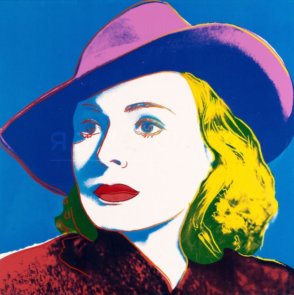 Serigrafía Warhol - Ingrid Bergman, With Hat (FS II.315) 