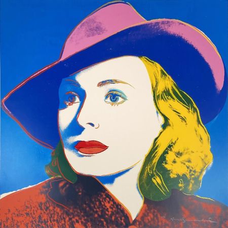 Serigrafía Warhol - Ingrid With Hat, II.315 from Ingrid Bergman