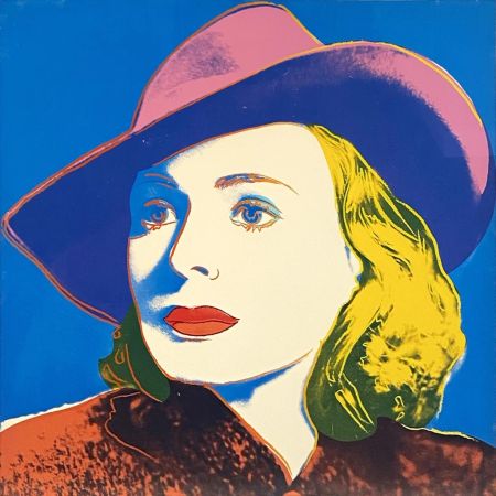Serigrafía Warhol - Ingrid with Hat, II.315 from Ingrid Bergman