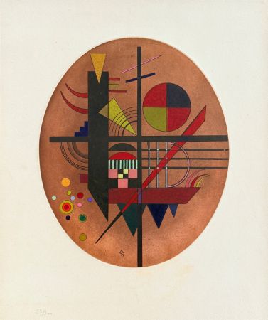 Aguafuerte Y Aguatinta Kandinsky - Intime Mitteilung (Message intime)