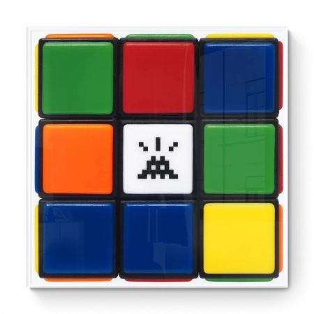 Estampa Numérica Invader - Invaded Cube
