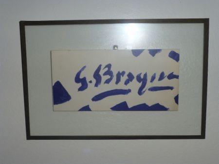 Litografía Braque - Invitation à la galerie Maeght