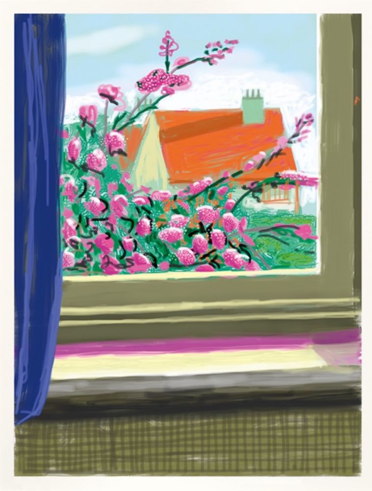 Estampa Numérica Hockney - IPad drawing  ‘No. 778’, 17th April 2011 | Do remember they can’t cancel the spring