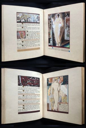 Libro Ilustrado Schmied - J.-C. Mardrus : HISTOIRE CHARMANTE DE L'ADOLESCENTE SUCRE D'AMOUR (1927).