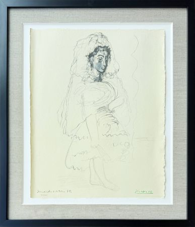 Litografía Picasso - Jacqueline en espagnole