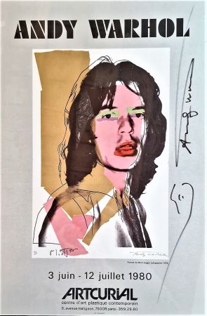 Offset Warhol - Jagger Mick - poster autografo ARTCURIAL
