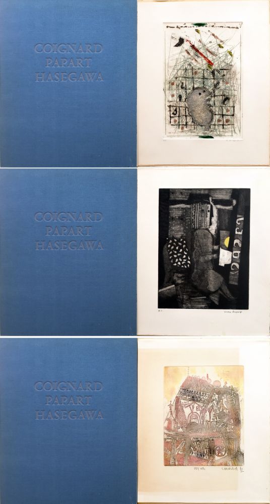 Aguafuerte Y Aguatinta Coignard - JAMES COIGNARD - MAX PAPART - SHOICHI HASEGAWA : HOMME DANS LA VILLE (1974)
