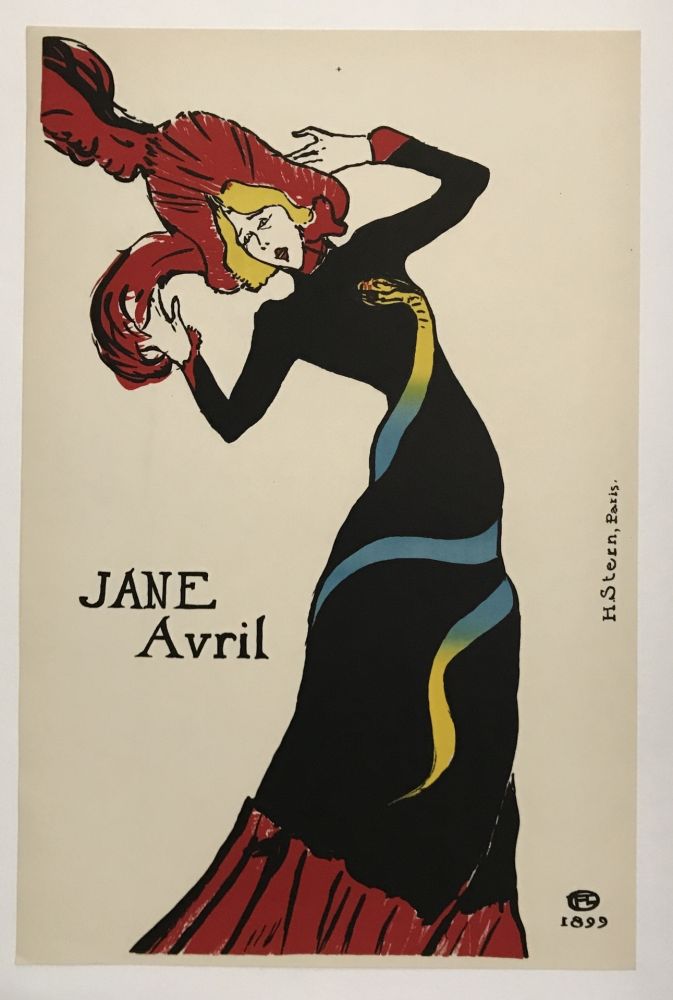 Litografía Toulouse-Lautrec - Jane Avril 
