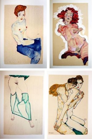 Libro Ilustrado Schiele - Jane Kallir. SCHIELE EROTICA. 20 LITHOGRAPHIES. Le porfolio complet (Anthèse 2007)