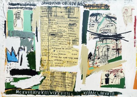 Serigrafía Basquiat - Jawbone of an Ass