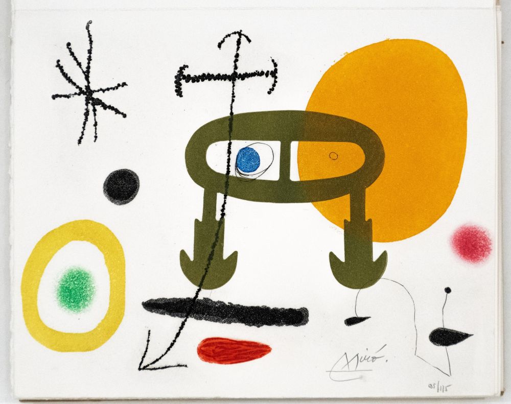 Litografía Miró - Je n'Ai Jamais Appris à éCrire Ou Les Incipit