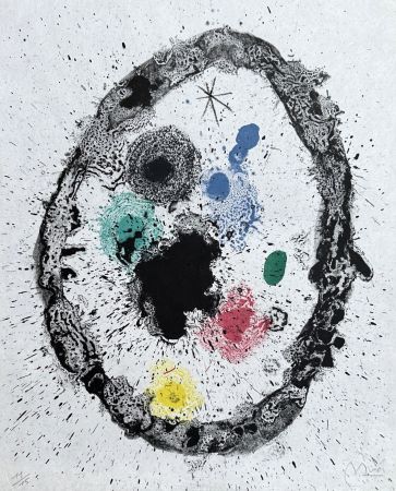 Litografía Miró - Je travaille comme un jardinier