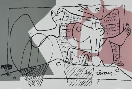 Litografía Le Corbusier - Je zeraise (I Dreamed)