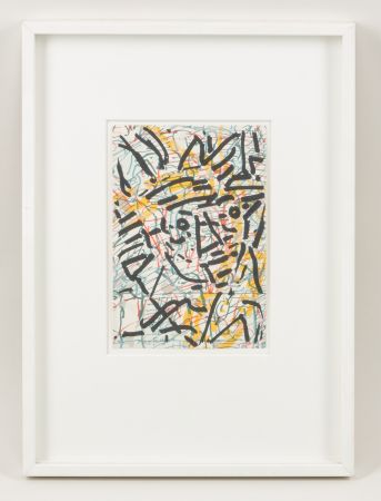 Litografía Riopelle - Jean-Paul Riopelle - Unearth - Color lithograph on paper - 1980