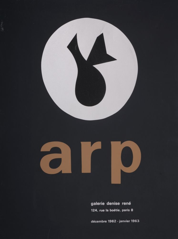 Serigrafía Arp - Jean Arp, Galerie Denise René, 1963