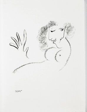 Litografía Chagall - Jean Cassou: vingt-deux poèms