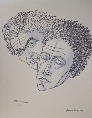Litografía Marais  - Jean Cocteau et Moi