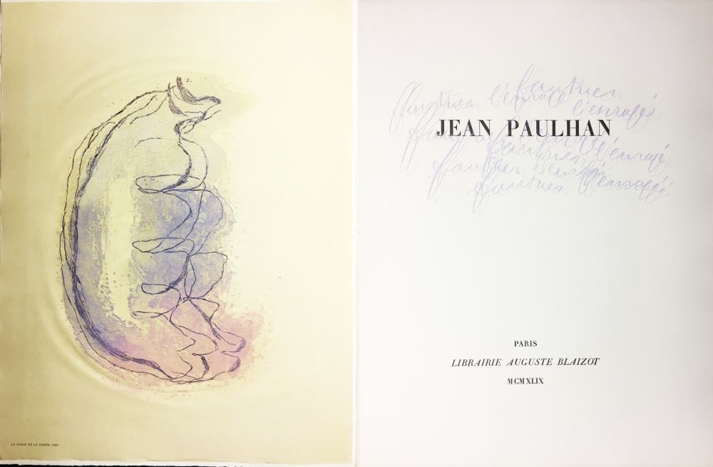 Libro Ilustrado Fautrier - Jean Paulhan : FAUTRIER L'ENRAGÉ (1949)