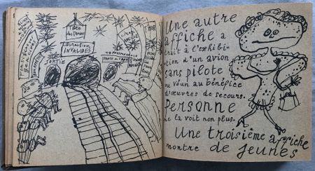 Libro Ilustrado Dubuffet - Jean PAULHAN : LA MÉTROMANIE ou les dessous de la capitale. Calligraphié et orné de dessins par son ami Jean Dubuffet.