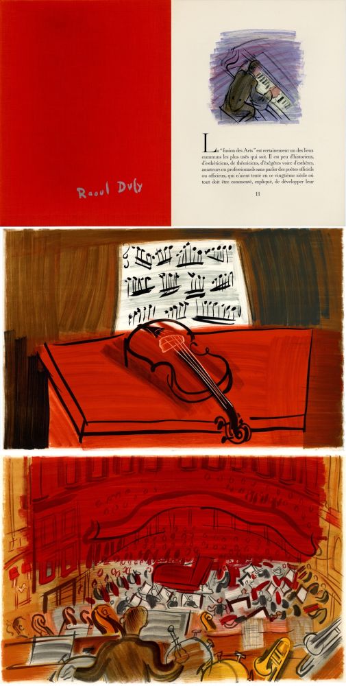 Libro Ilustrado Dufy - Jean Witold : CONCERT DES ANGES - 9 lithographies en couleurs (1963).