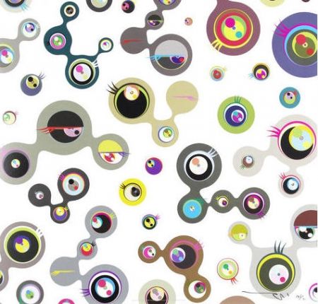 Litografía Murakami - Jellyfish Eyes – White 4